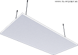 OPTIMA L CANOPY Small rectangle white ( ) 1800x900x40 BPCS4977WHJ2