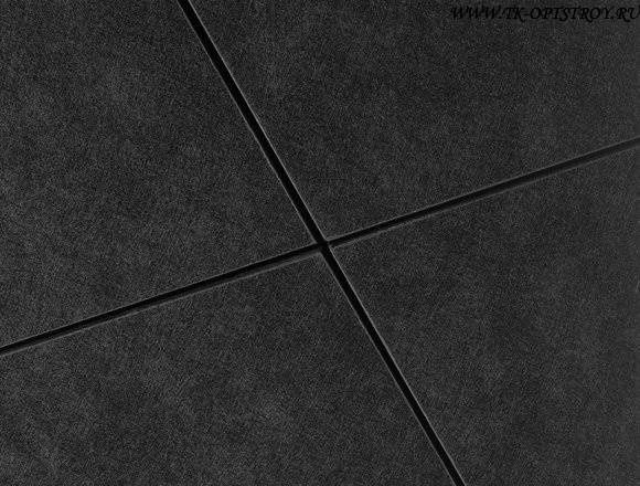 35301440 Потолочная плита Focus Ds/gamma Dark Diamond (Фокус черный) Экофон 600x1200x20