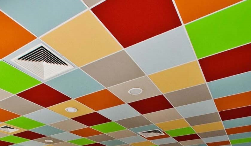 Цветная потолочная панель Ритейл Колор 600х600х12 (любой цвет по RAL)