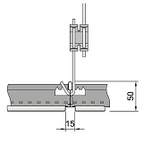 Металлическая панель LAY-IN Metal Перфорация Rg 2516 MicroLook 8 1200x600x8 арт.BP3721M6G1