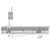 Металлическая панель LAY-IN Metal Микроперфорация Rd 1522 с флисом  Axal Vector 300x600x24 арт.BP2580M6I2