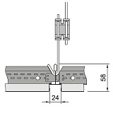 Металлическая панель LAY-IN Metal Перфорация Rg 2516  Tegular 16 600x600x16 арт.BP9681M6G1