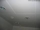 Кассетный потолок AP600 Line белая оцинковка 9003 600x600