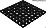Потолочная плита Cellio (Целио) C25  120x120X37   черный (разобранный)